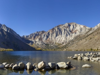 Convict lake in the eastern Sierra near Mammoth California its most beautiful lake