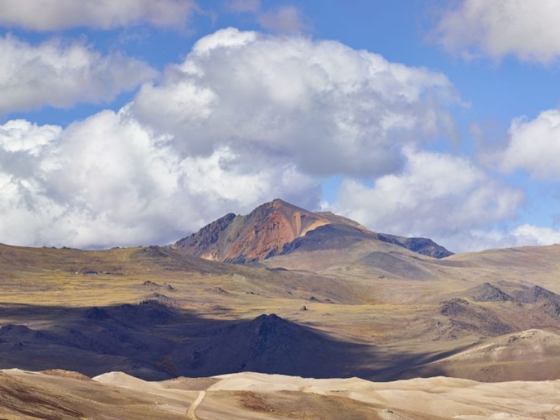 thunderheads over White Mountain Peak in the White Mountains of eastern California