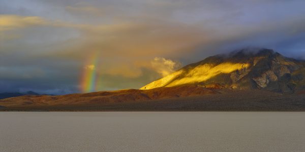 rainbow over the Racetrack Death Valley National Park