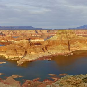 An arm of Lake Powell from Ahlstrom Point outside Page Arizona