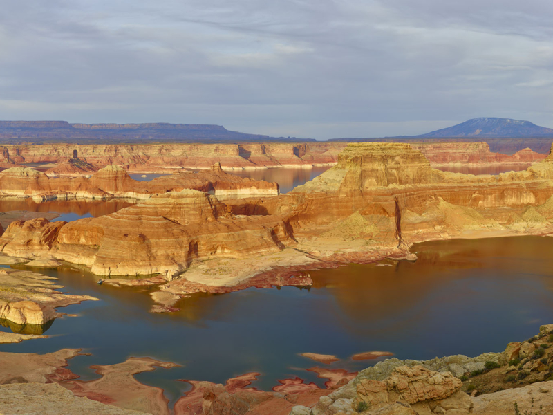 An arm of Lake Powell from Ahlstrom Point outside Page Arizona