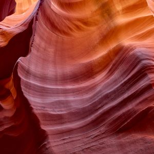Lower antelope canyon slot canyon on Navajo Lands Page Arizona in the sandstone desert of the American southwest