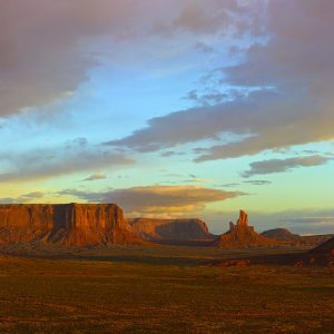 Monument Valley sunrise from Artist's Point Navajo Lands