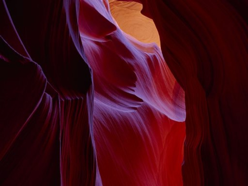 antelope canyon slot canyon on Navajo Lands Page Arizona in the sandstone desert of the American southwest