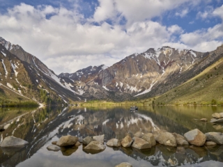 Convict lake in the eastern Sierra near Mammoth California its most beautiful lake