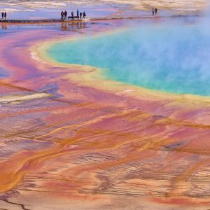 the amazing colors of Grand Prismatic Spring Yellowstone National Park