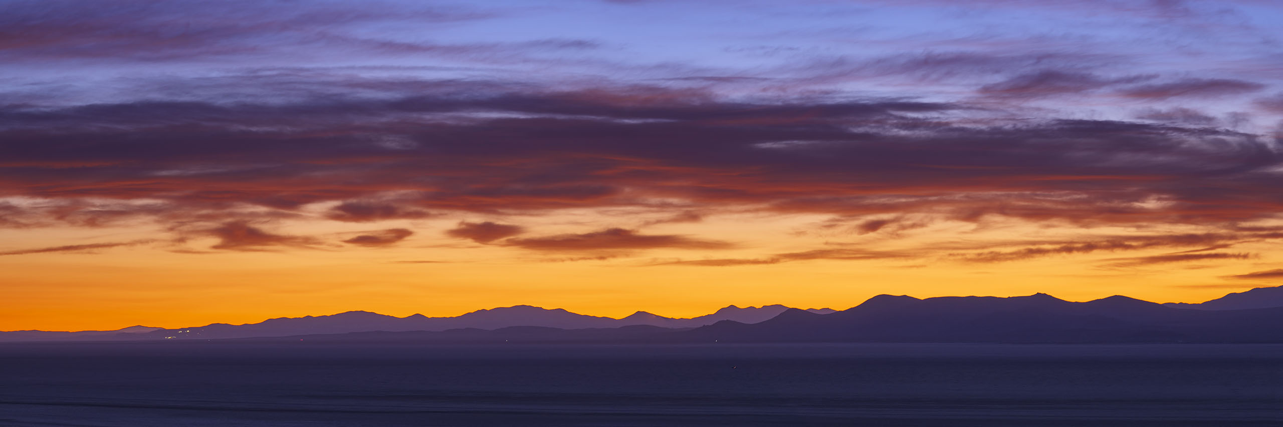 Sunset on the black rock desert playa Gerlach Nevada Jungo road