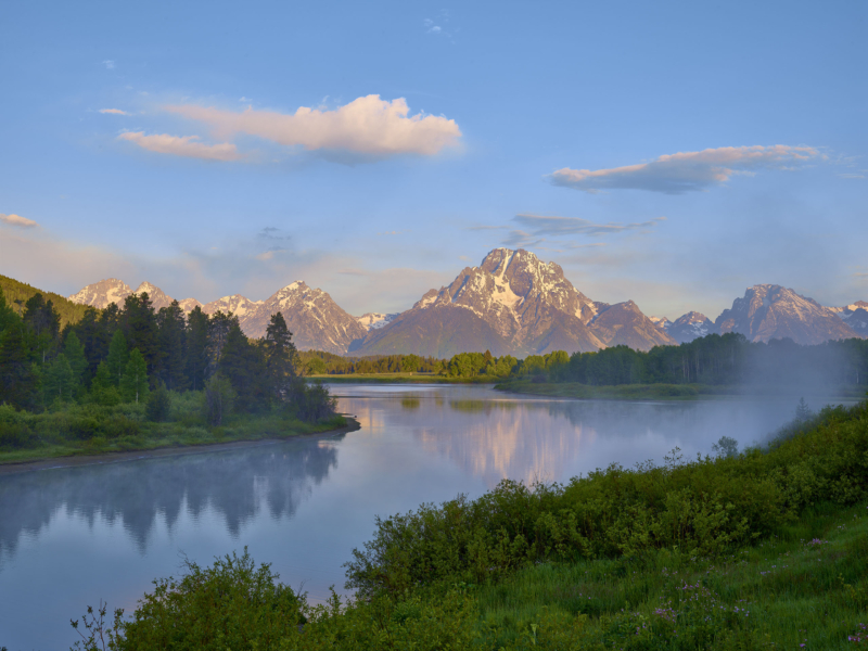 Spring Sunrise Oxbow Bend Tetons